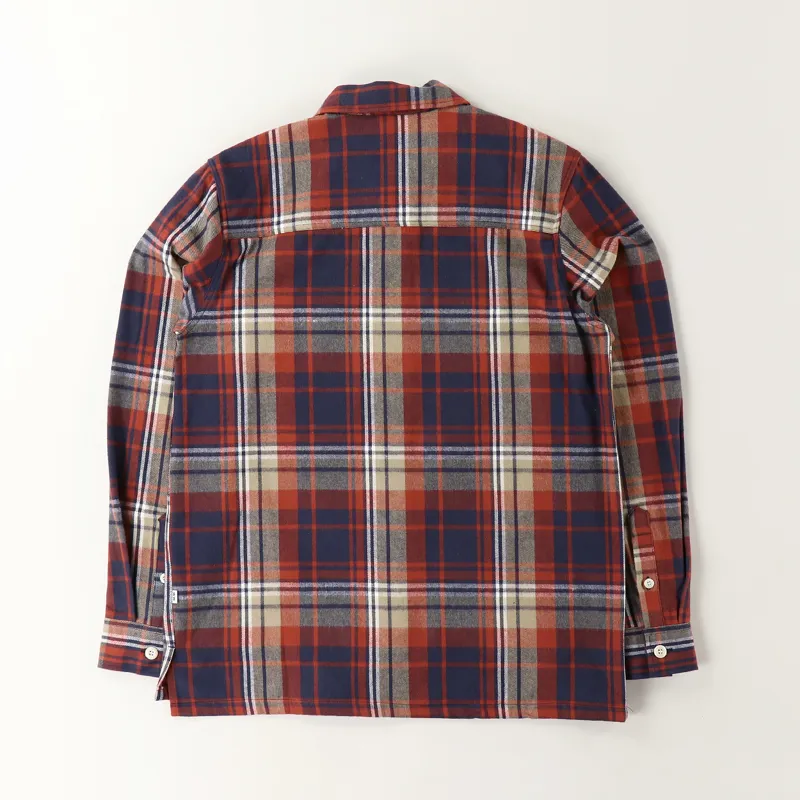 Wood Wood Franco Shirt Rust Check-3