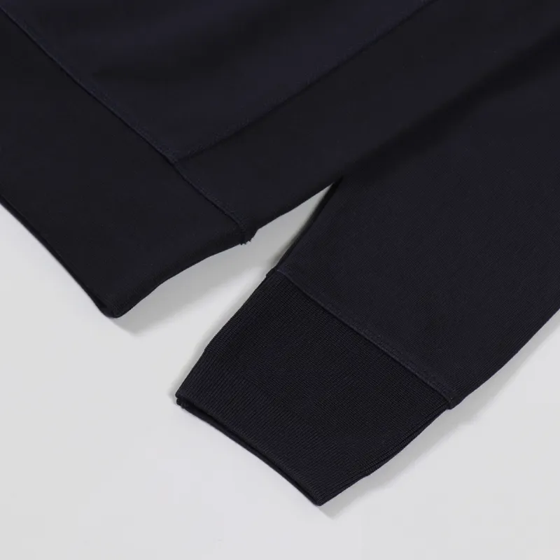 Fred Perry Global Branded Embroidered Sweatshirt Navy-4