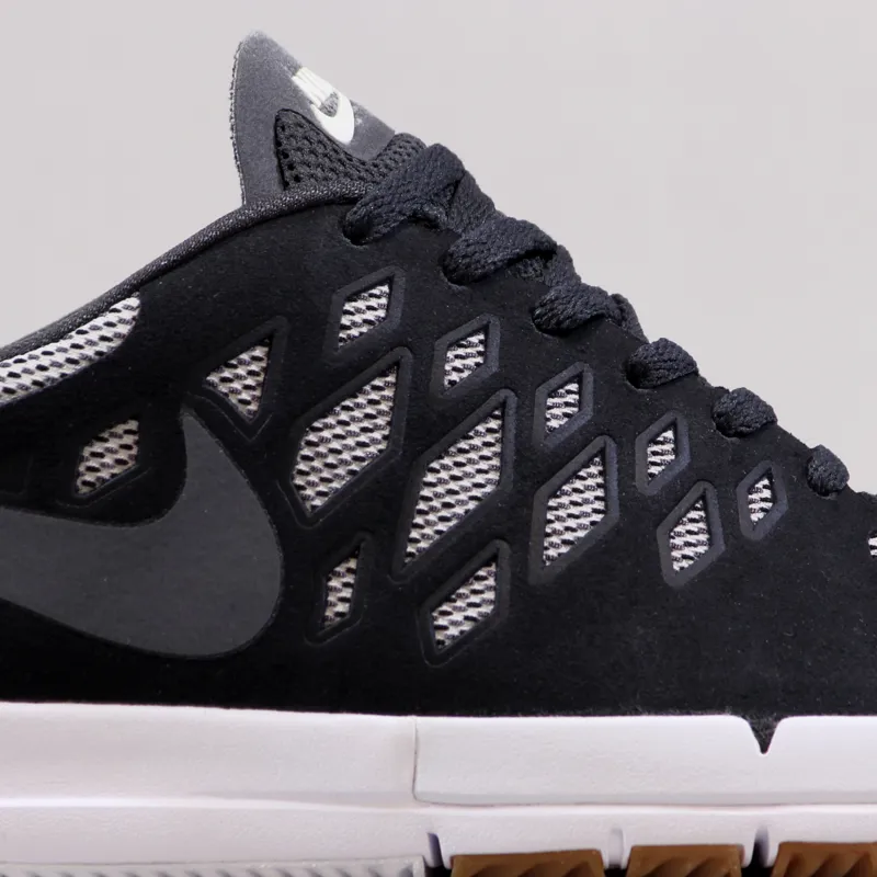 Nike Free SB Premium Shoes Black Dark Grey White-2