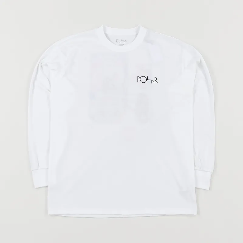 Polar Skate Co. Frequency Long Sleeve T Shirt White-1