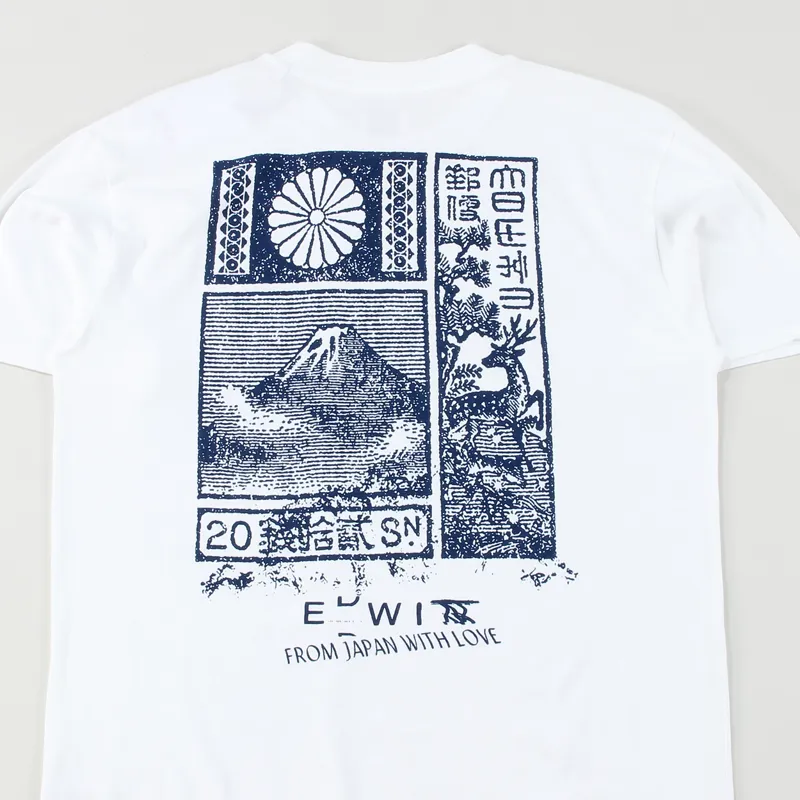Edwin From Japan With Love T Shirt White-3