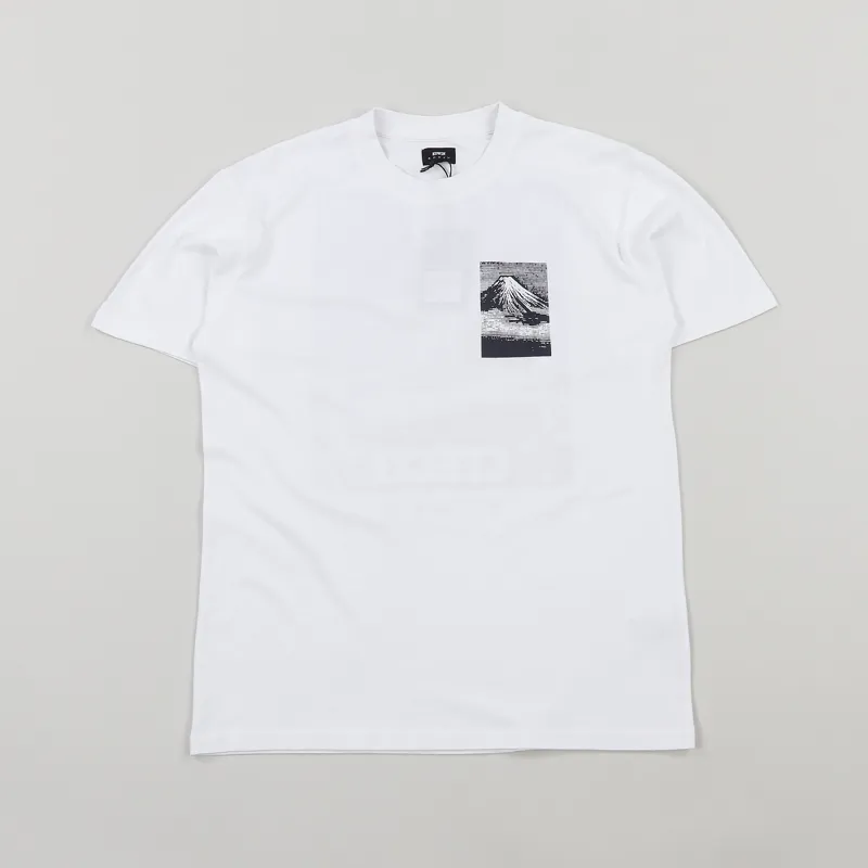 Edwin From Mt Fuji T Shirt White-1