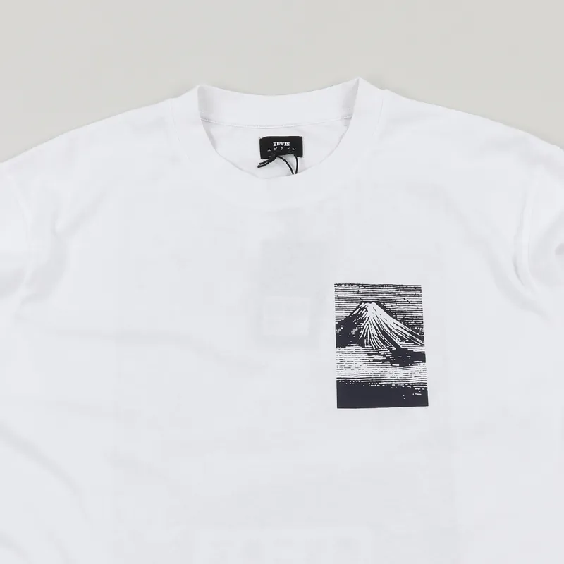 Edwin From Mt Fuji T Shirt White-2