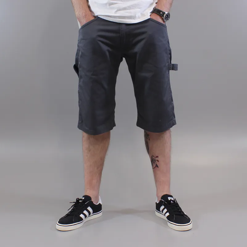 Carhartt Fort Bermuda Shorts Blacksmith Grey Rinsed-1