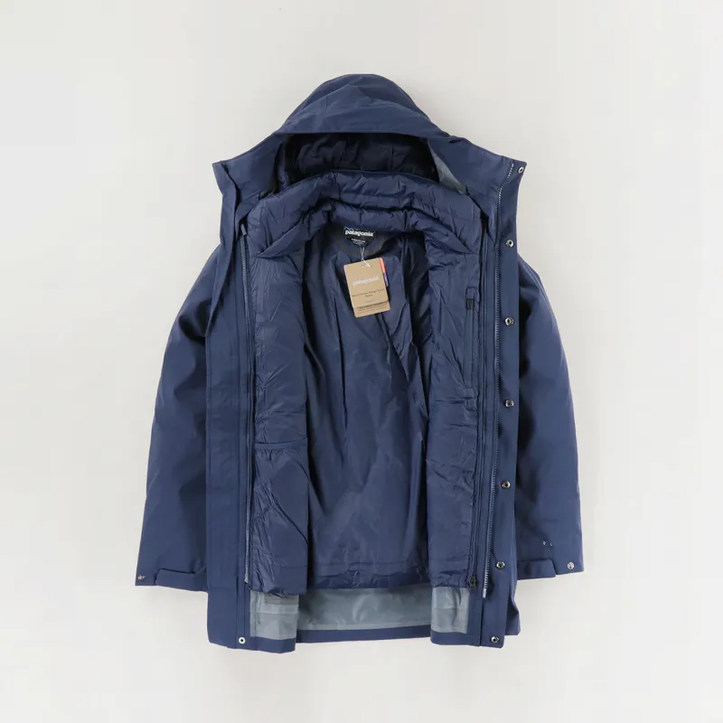 Patagonia Mens Frozen Range 3-in-1 Parka Jacket New Navy Blue