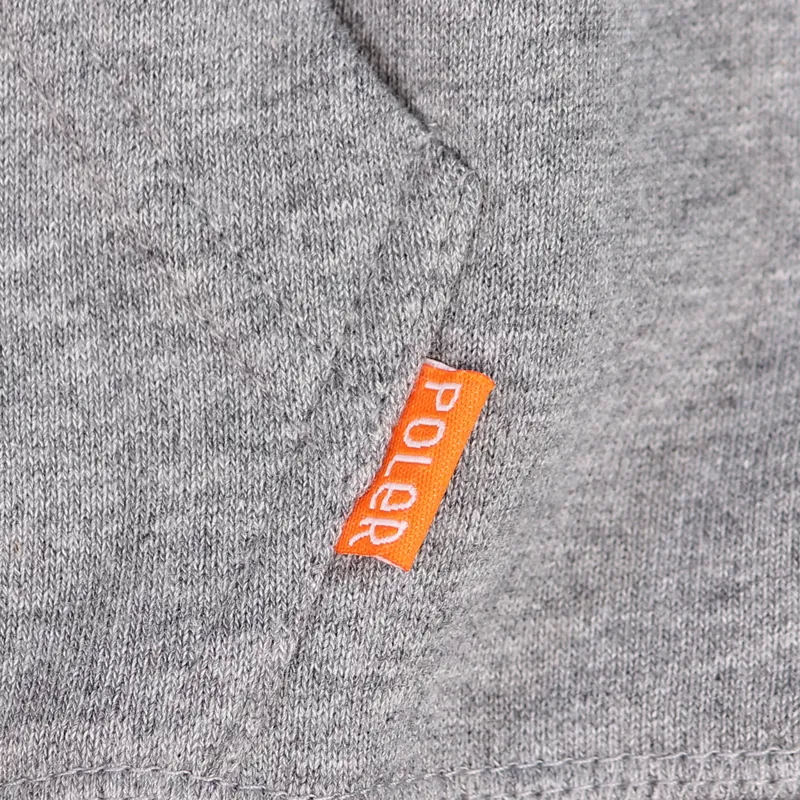 Poler Outdoor Stuff Furry Font Hoodie Heather Grey-2