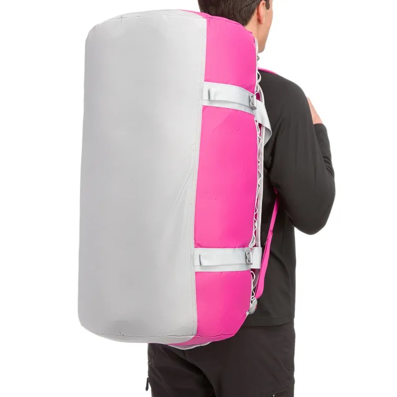 The North Face Base Camp Duffel L - Fuschia Pink High Rise Grey-2