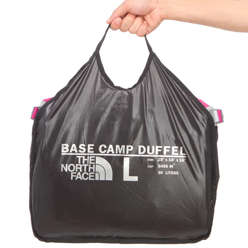 The North Face Base Camp Duffel L - Fuschia Pink High Rise Grey-3