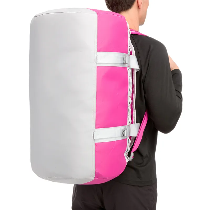 The North Face Base Camp Duffel Bag M - Fuschia Pink and High Rise Grey-2