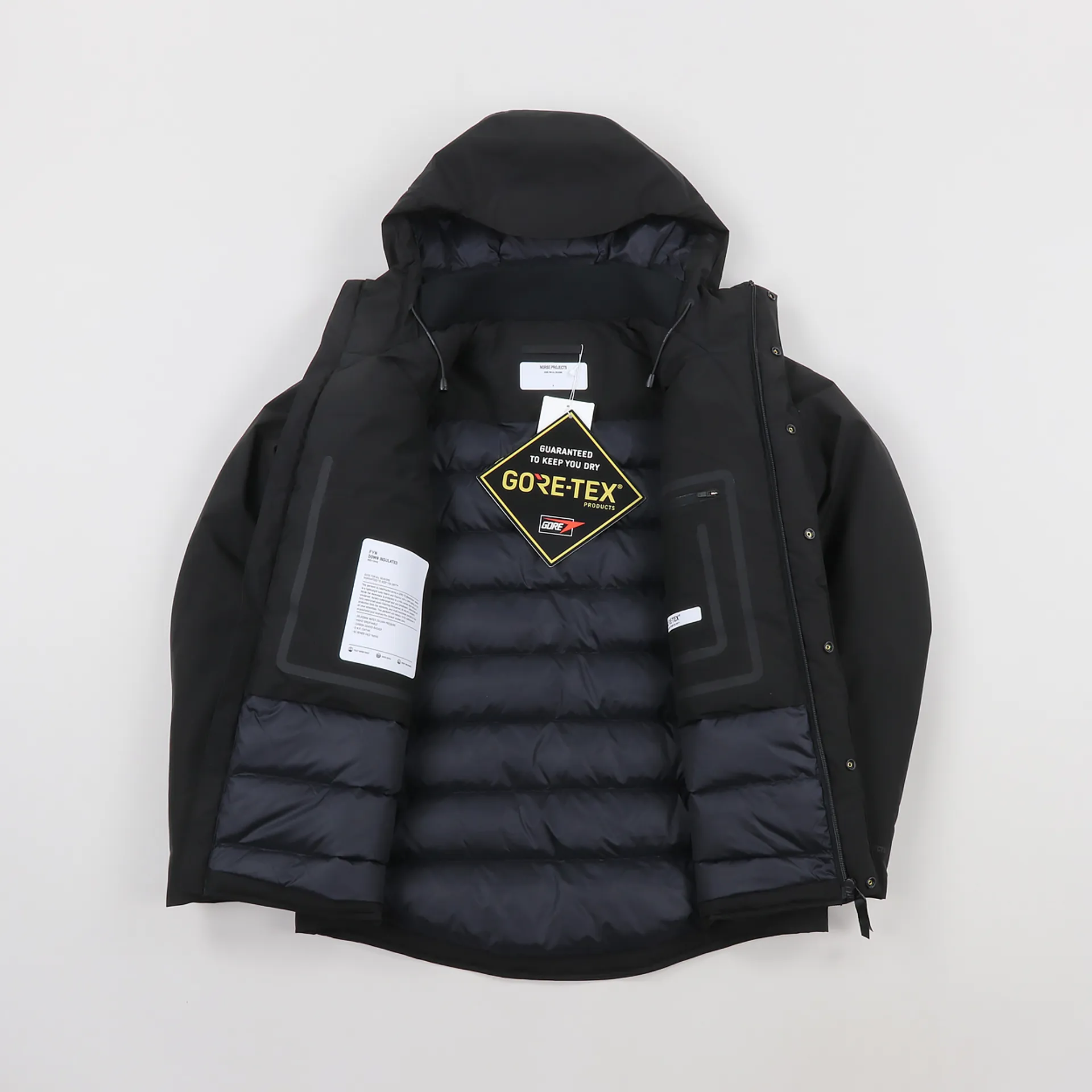 Norse Projects Fyn Down GORE-TEX Jacket Black
