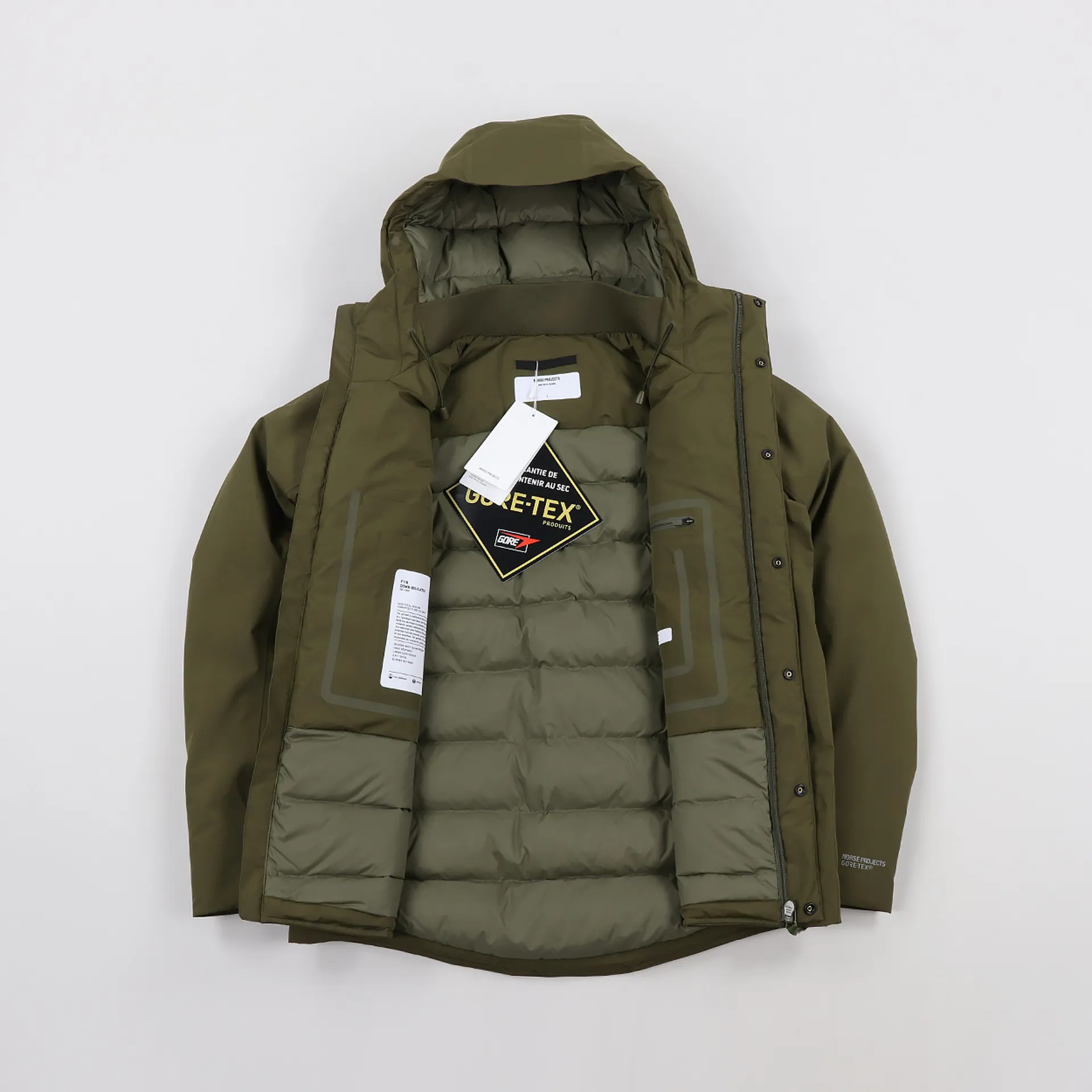 Norse Projects Fyn Down GORE-TEX Jacket Sitka Green