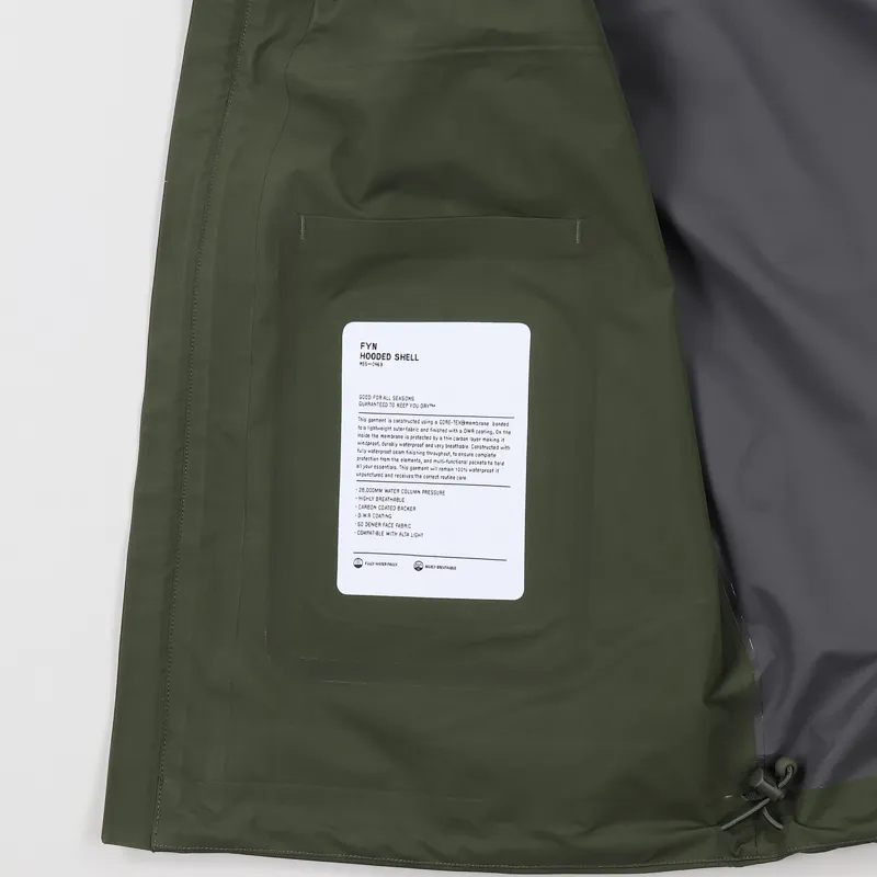Norse Projects Fyn Shell GORE-TEX Jacket Ivy Green-4