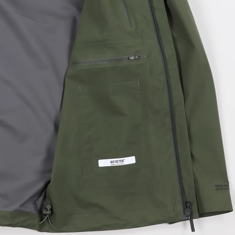 Norse Projects Fyn Shell GORE-TEX Jacket Ivy Green-5