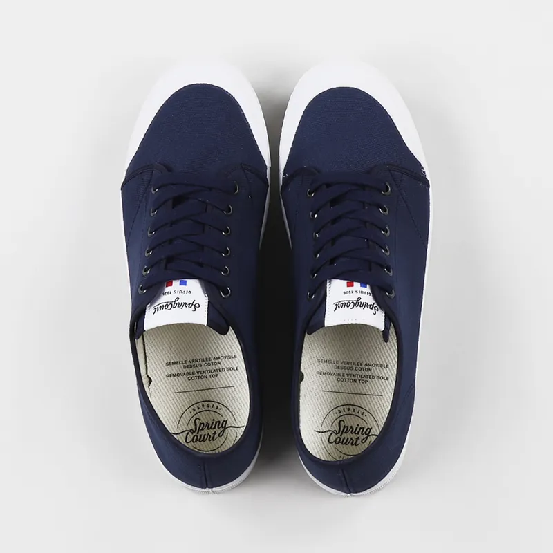Spring Court Classic G2 Canvas Shoes Midnight Blue-6