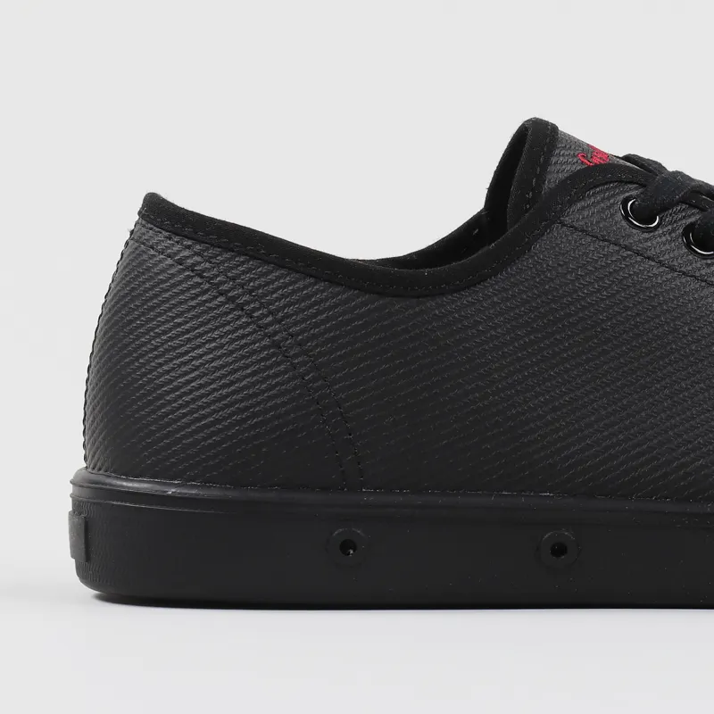 Spring Court G2 Waxy Heavy Twill Black-1