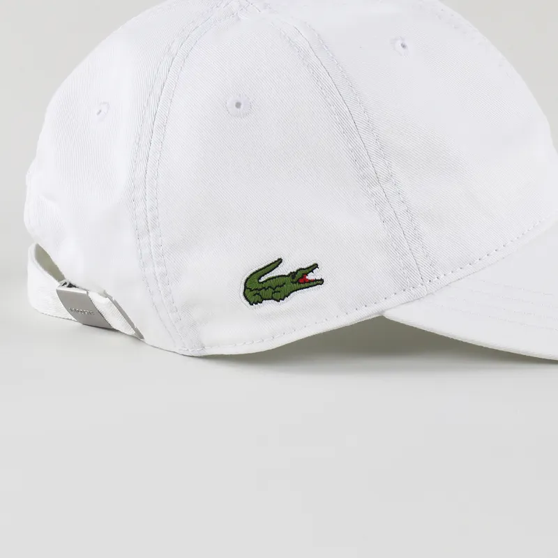 Lacoste Gabardine Cap White-3