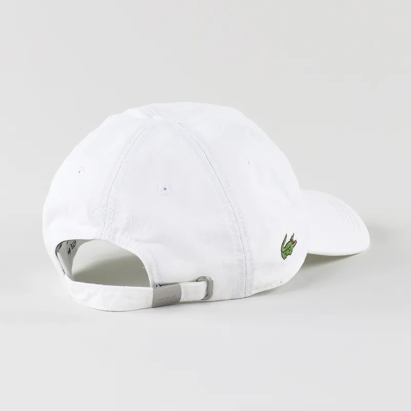 Lacoste Gabardine Cap White-1