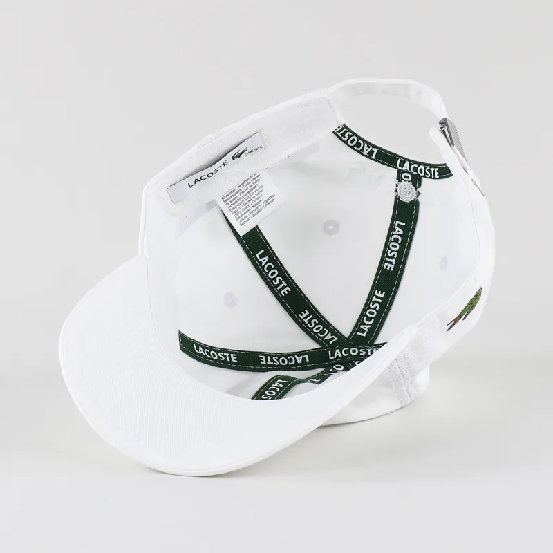 Lacoste Gabardine Cap White-4