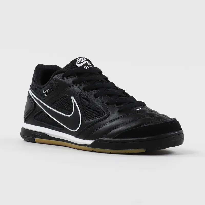 Nike SB Gato Shoes Black White-4