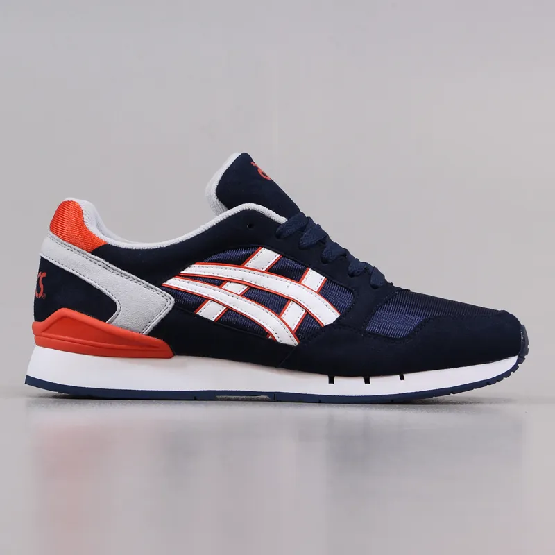 Asics Mens Gel Atlantis Shoes Navy Red Running Trainers