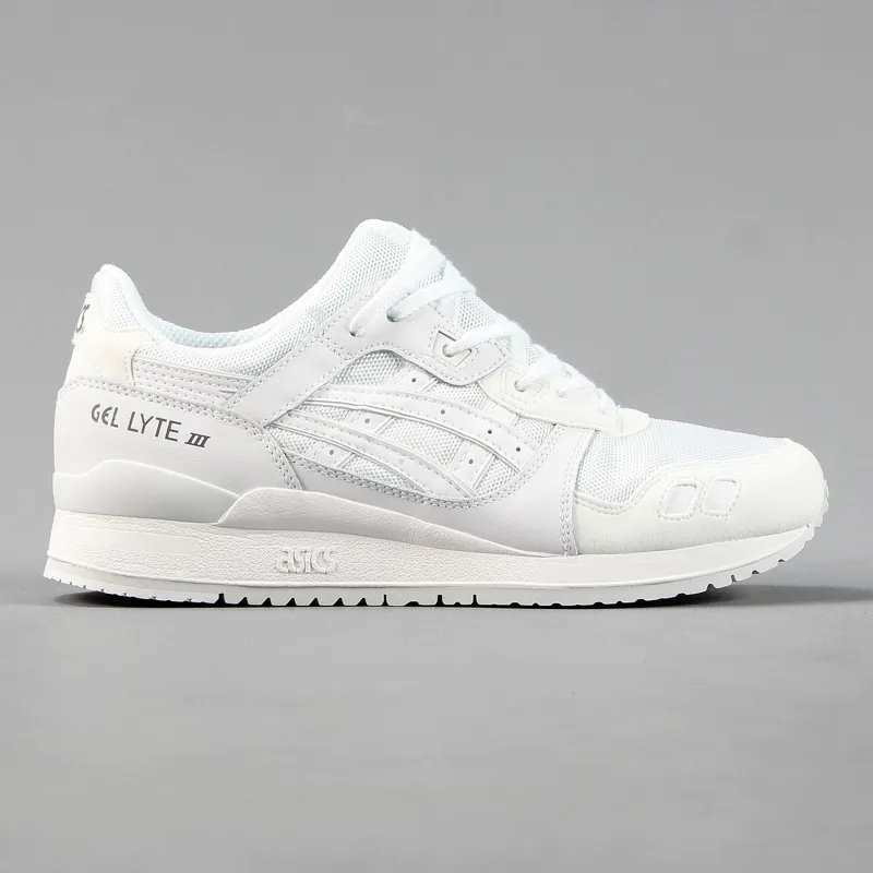 Mens Gel Lyte III Retro Running Shoes Mesh White