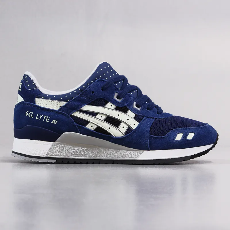 stoom films Wreedheid Asics Gel Lyte 3 Running Trainers Shoes Blue Glow In The Dark