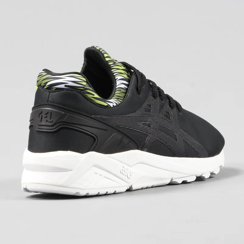 Asics Gel Kayano Evo Shoes Black White Green-4