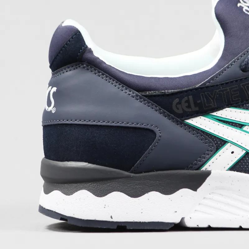 Asics Gel Lyte V Shoes Indian Ink Navy Blue White-1