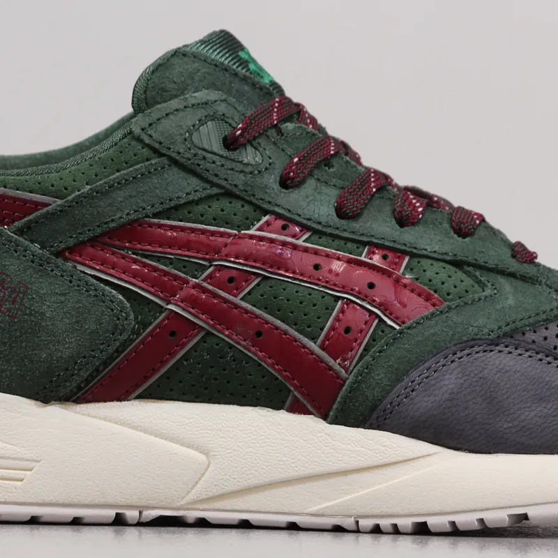 Asics Gel Saga Christmas Pack Shoes Dark Green Burgundy-2