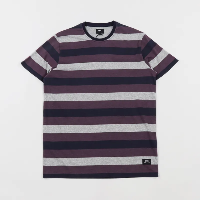 Edwin George T Shirt Plum