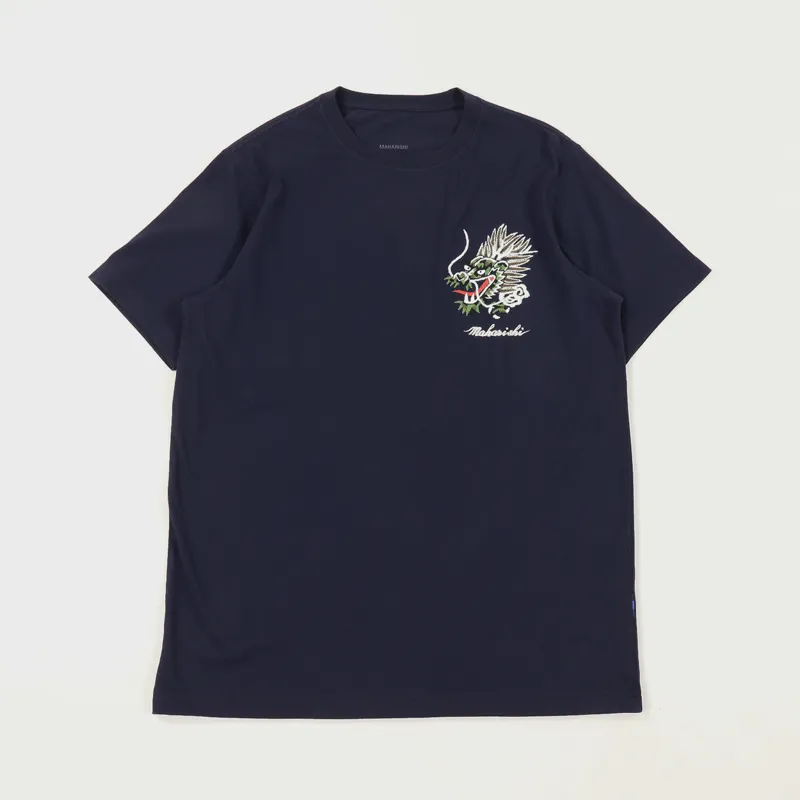 Maharishi Ghost T Shirt Navy