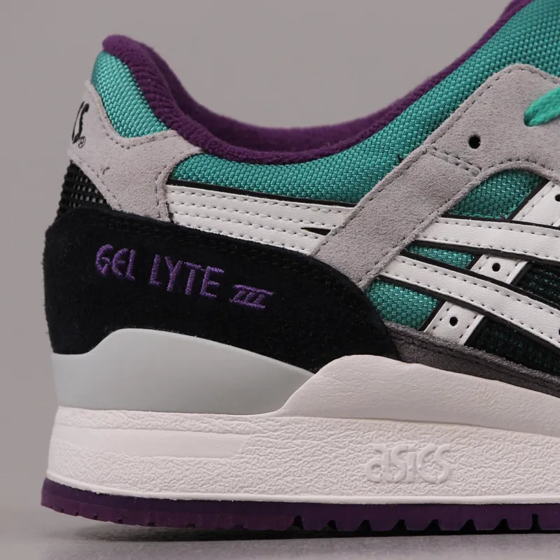 Asics Gel Lyte III Shoes Grey White Purple-1