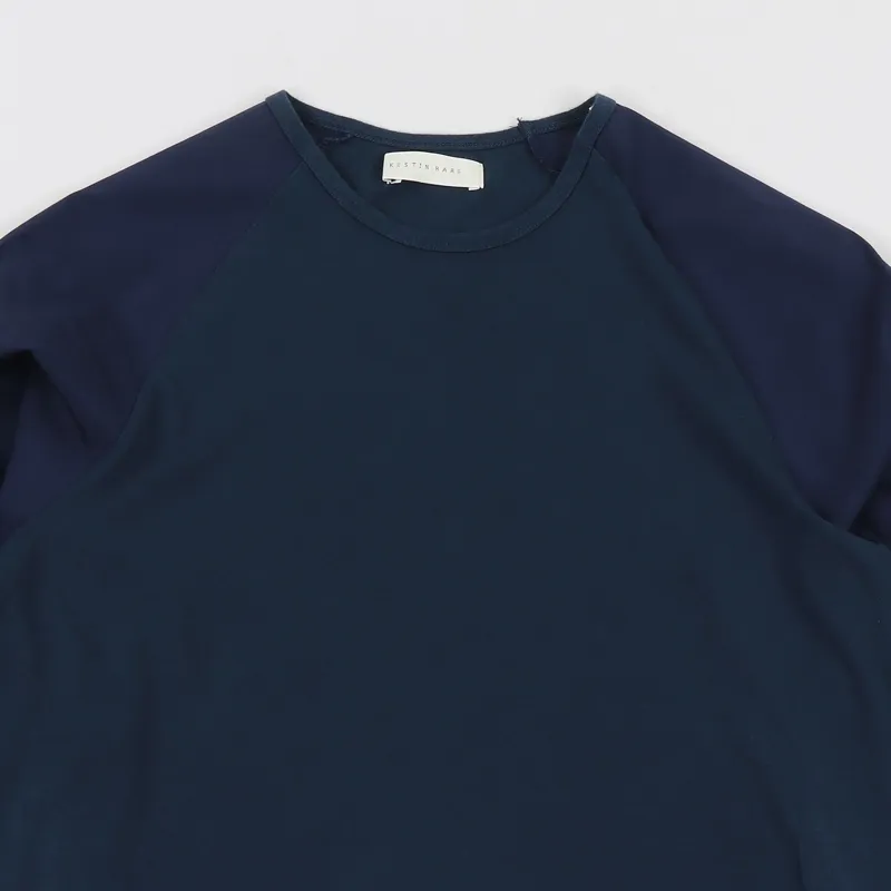 Kestin Glencoe Long Sleeve T Shirt Dark Navy-1