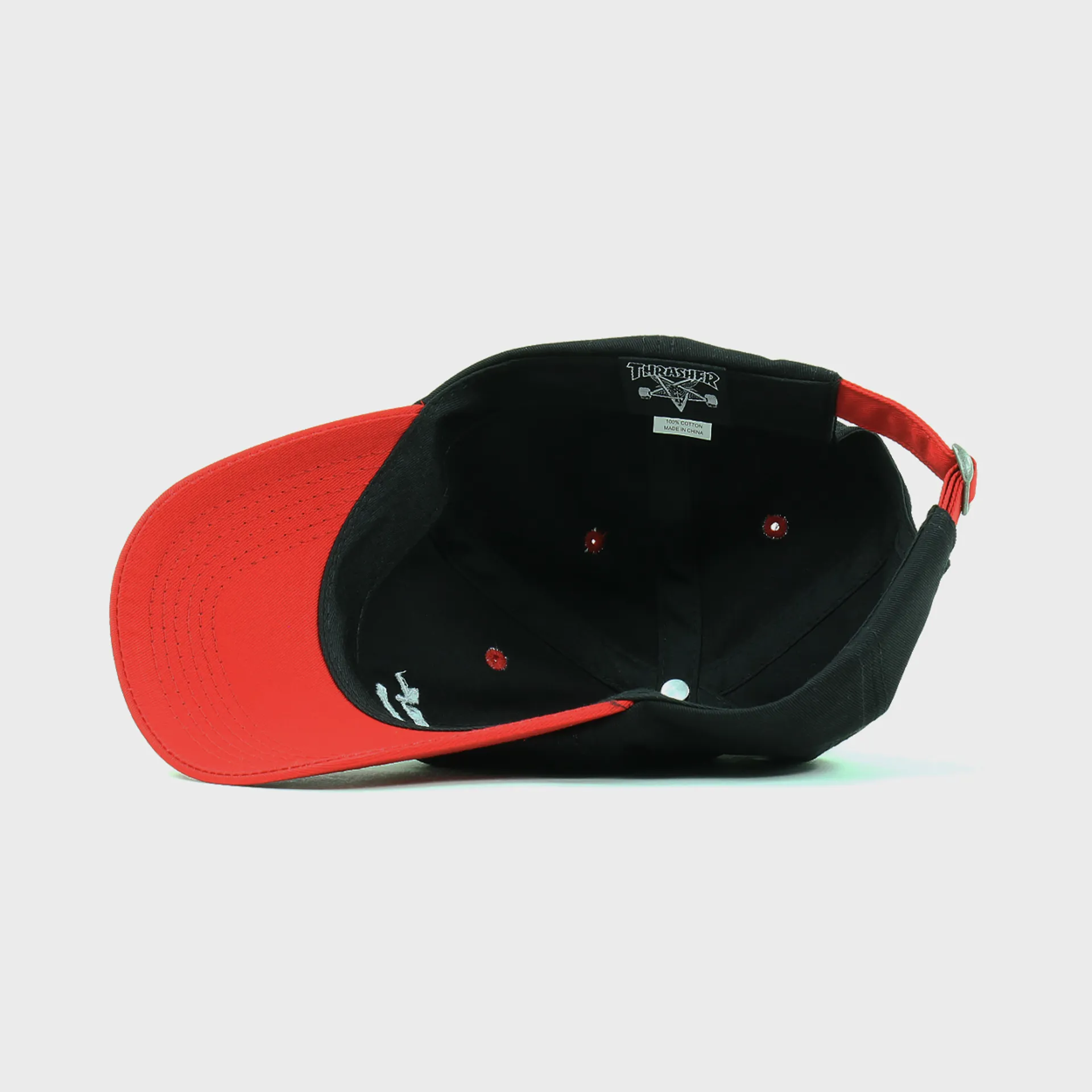 Thrasher Skateboard Magazine Gonz Old Timer Cap Black Red