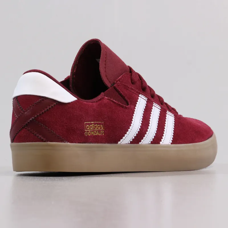 Adidas Gonz Pro Shoes Burgundy White Gum