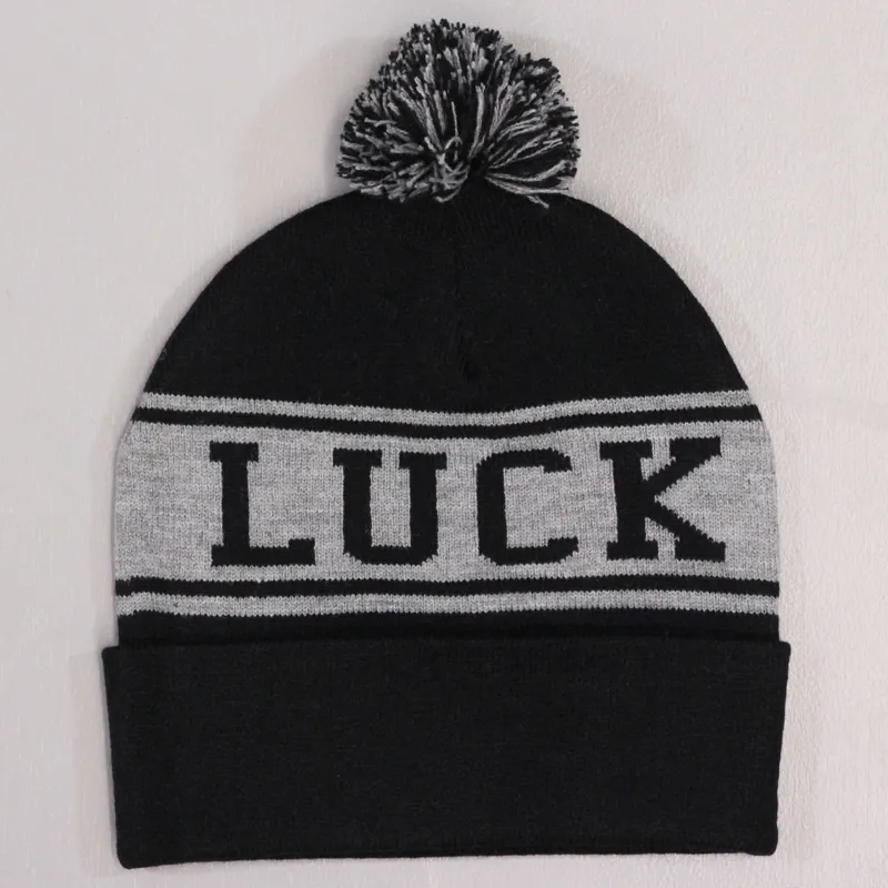 Huf Good Luck Bobble Hat Black-1