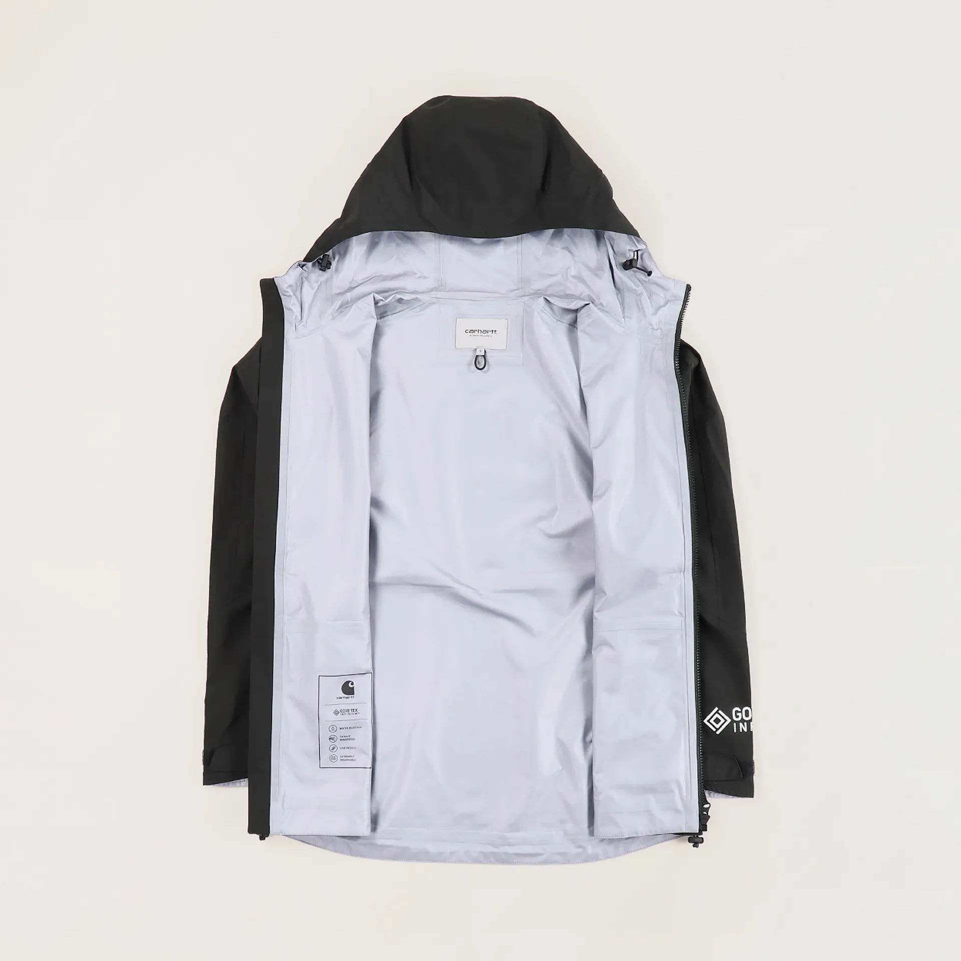 Carhartt WIP Mens Gore-Tex Shell Waterproof Point Jacket Black