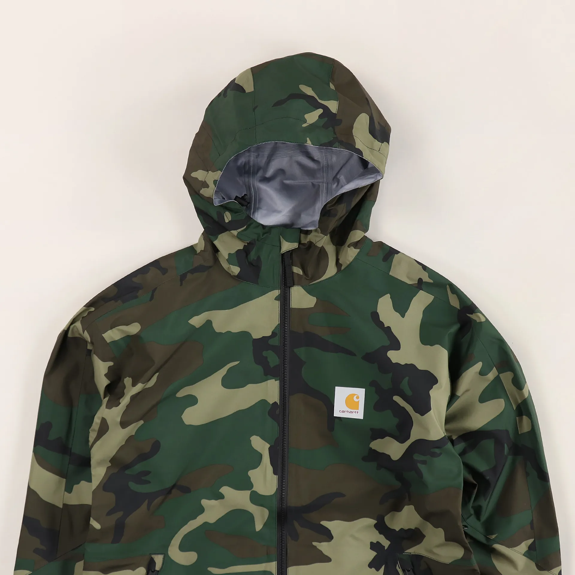 Carhartt WIP Mens Shell Gore-Tex Point Jacket Camo Laurel Green