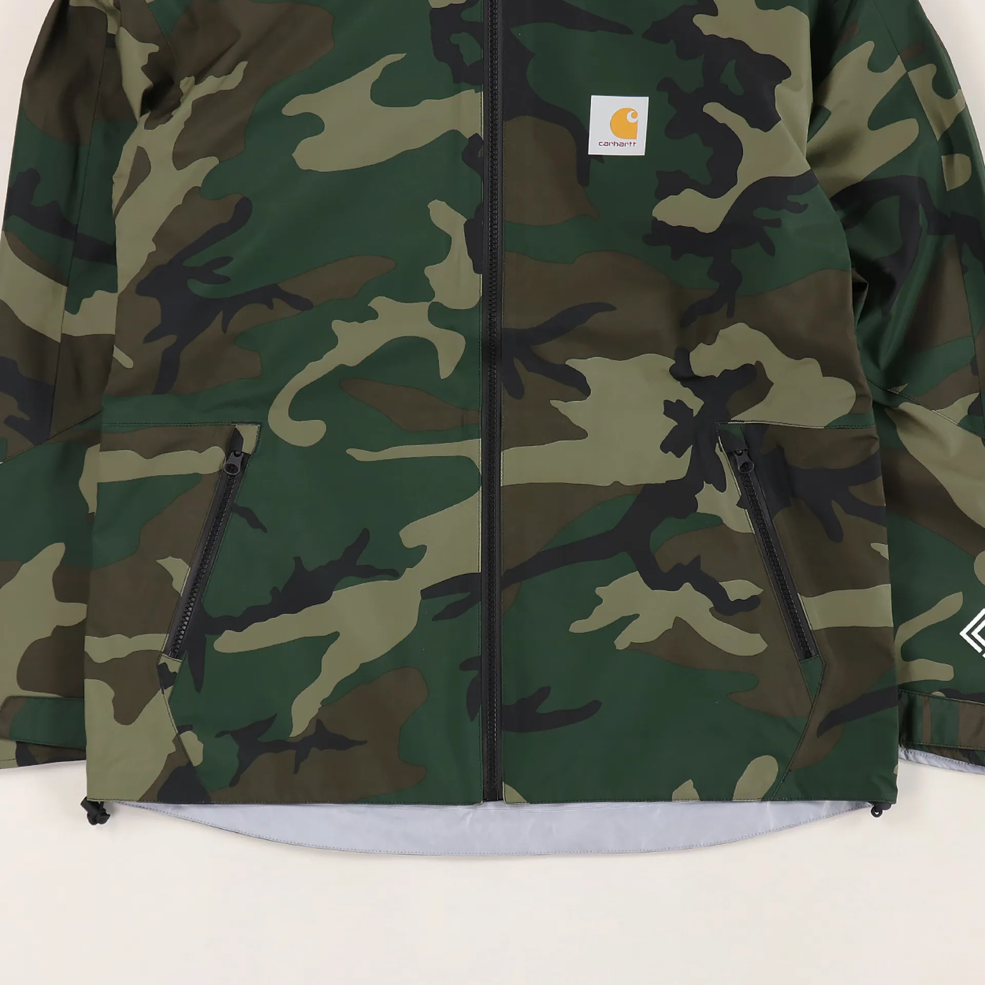 Carhartt WIP Mens Shell Gore-Tex Point Jacket Camo Laurel Green