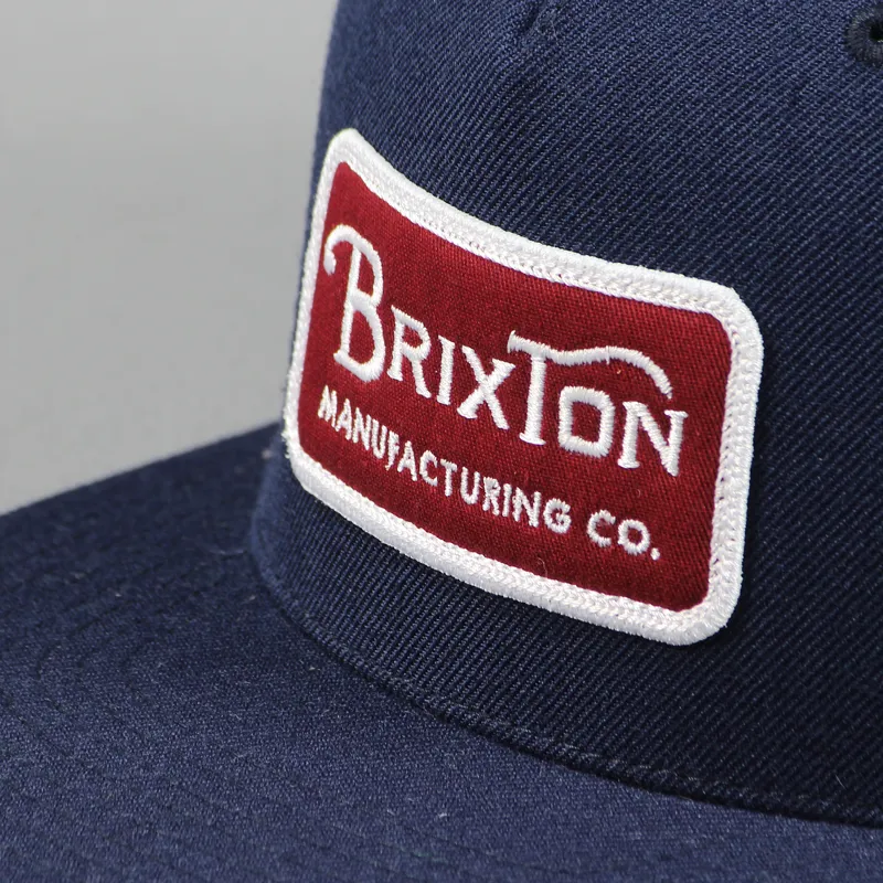 Brixton Grade Snapback Cap Navy Blue-1