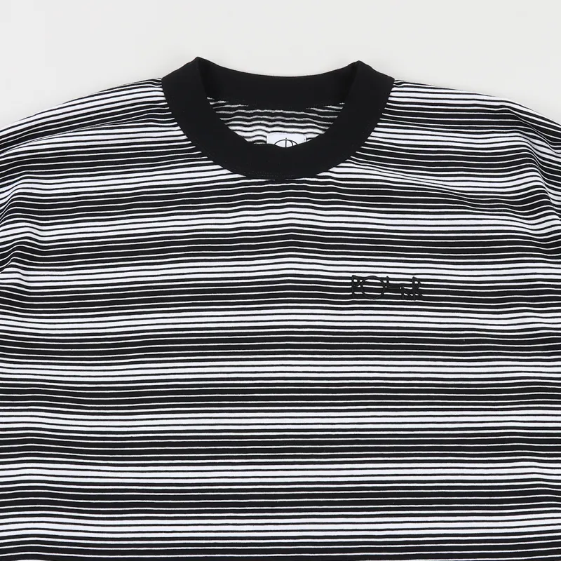 Polar Skate Co. Gradient Long Sleeve T Shirt Black White-1