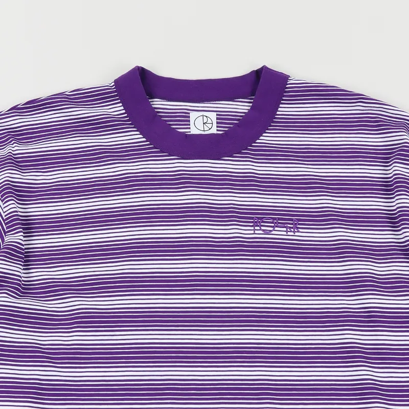 Polar Skate Co. Gradient Long Sleeve T Shirt Deep Purple White-1