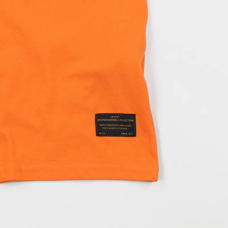 Levis Skate Graphic Short Sleeve T Shirt Orange-2