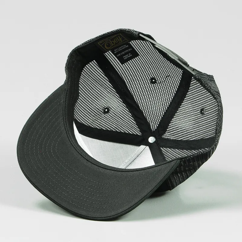 Obey Grave Trucker Cap Black-3