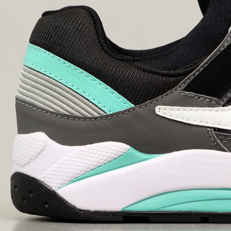 Saucony Mens Retro Running Grid 9000 Shoes Grey Black Mint Green