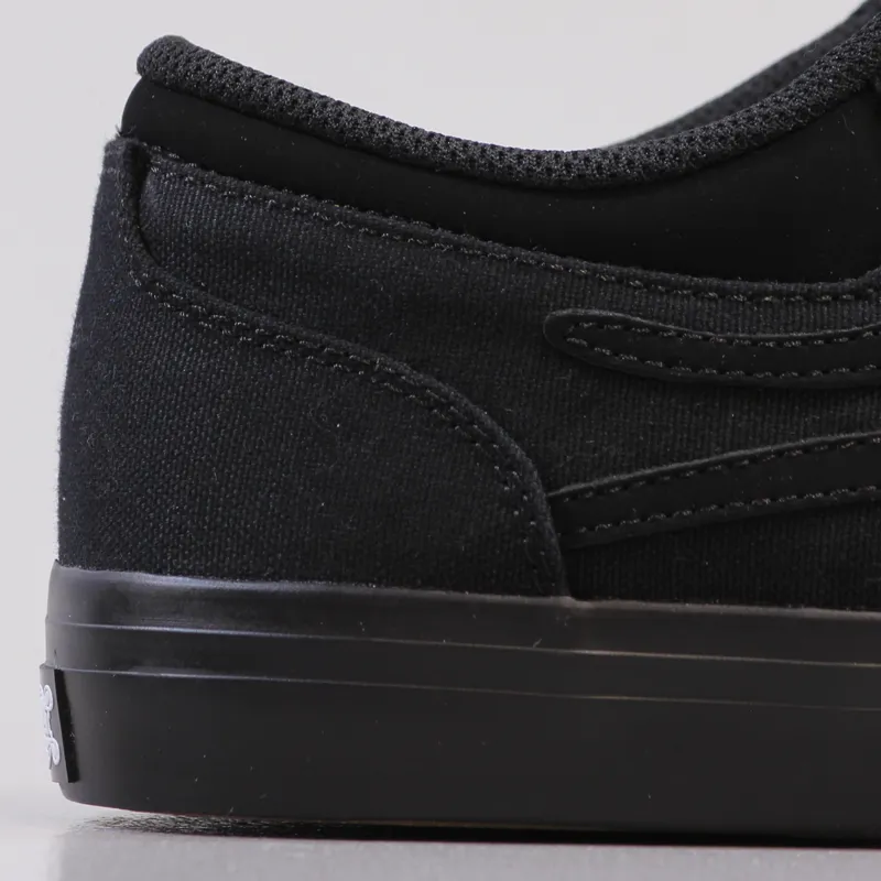 Lakai Griffin Shoes Black Black Canvas-1
