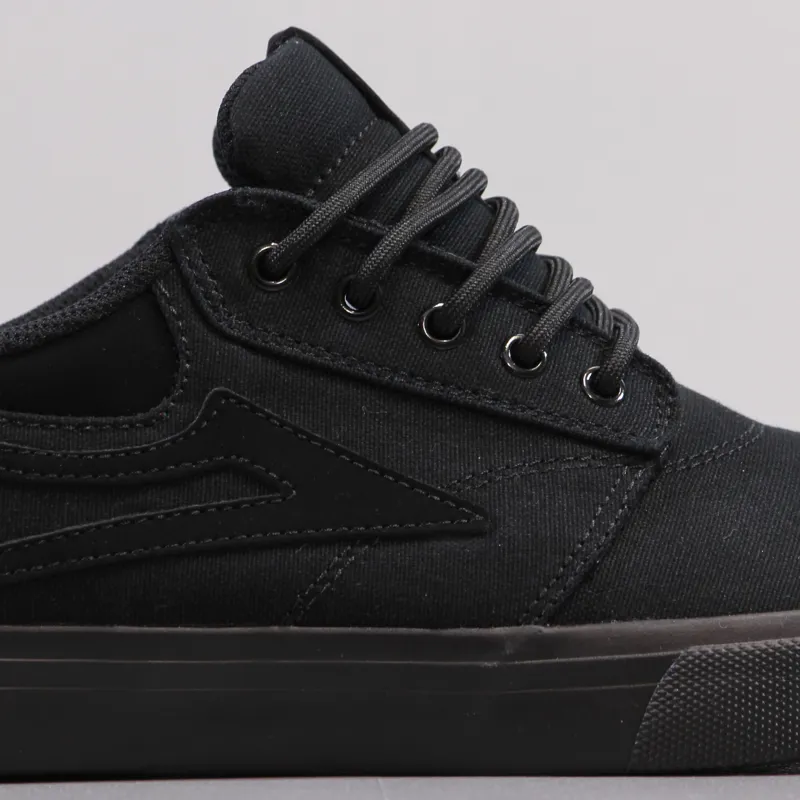 Lakai Griffin Shoes Black Black Canvas-2