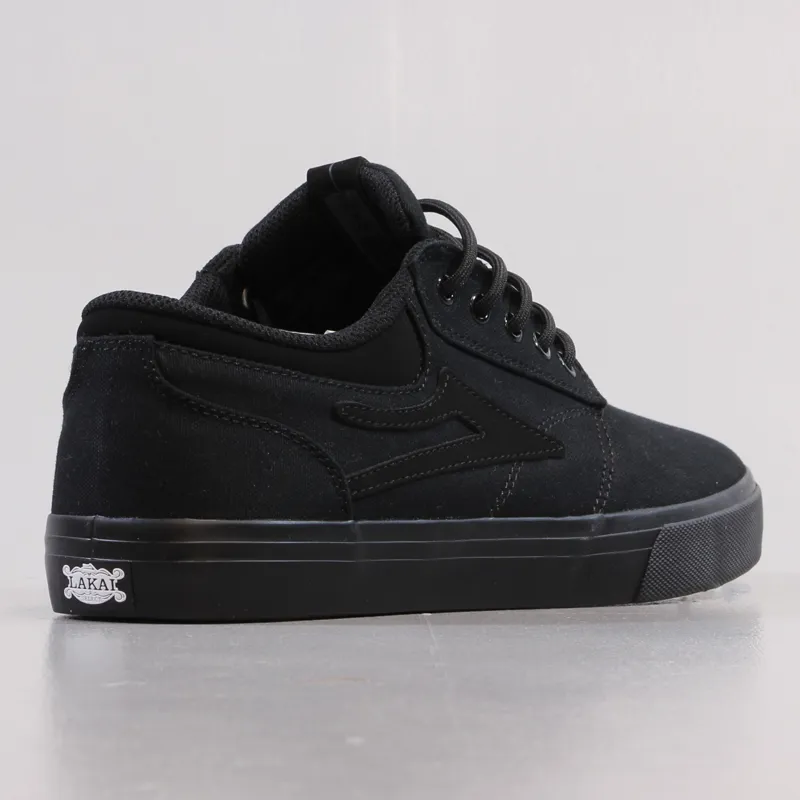 Lakai Griffin Shoes Black Black Canvas-5