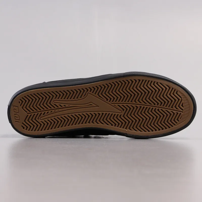 Lakai Griffin Shoes Black Black Canvas-6