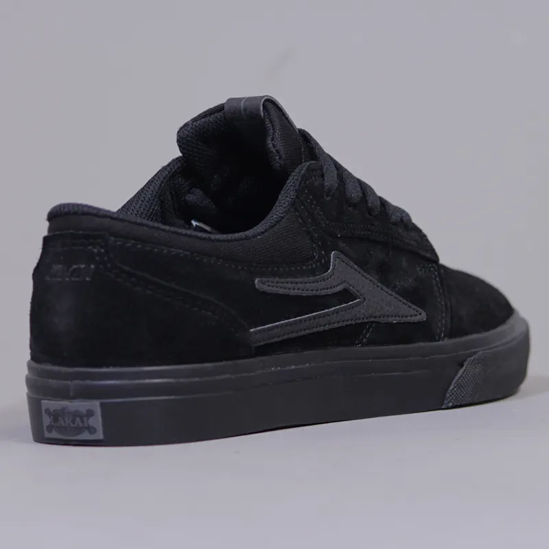 Lakai Griffin Shoes Black Black Suede-5